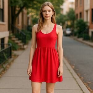 Roxy Womens Sundress Sz L Bright Coral Lace Back Cut Out Take Me Away NEW